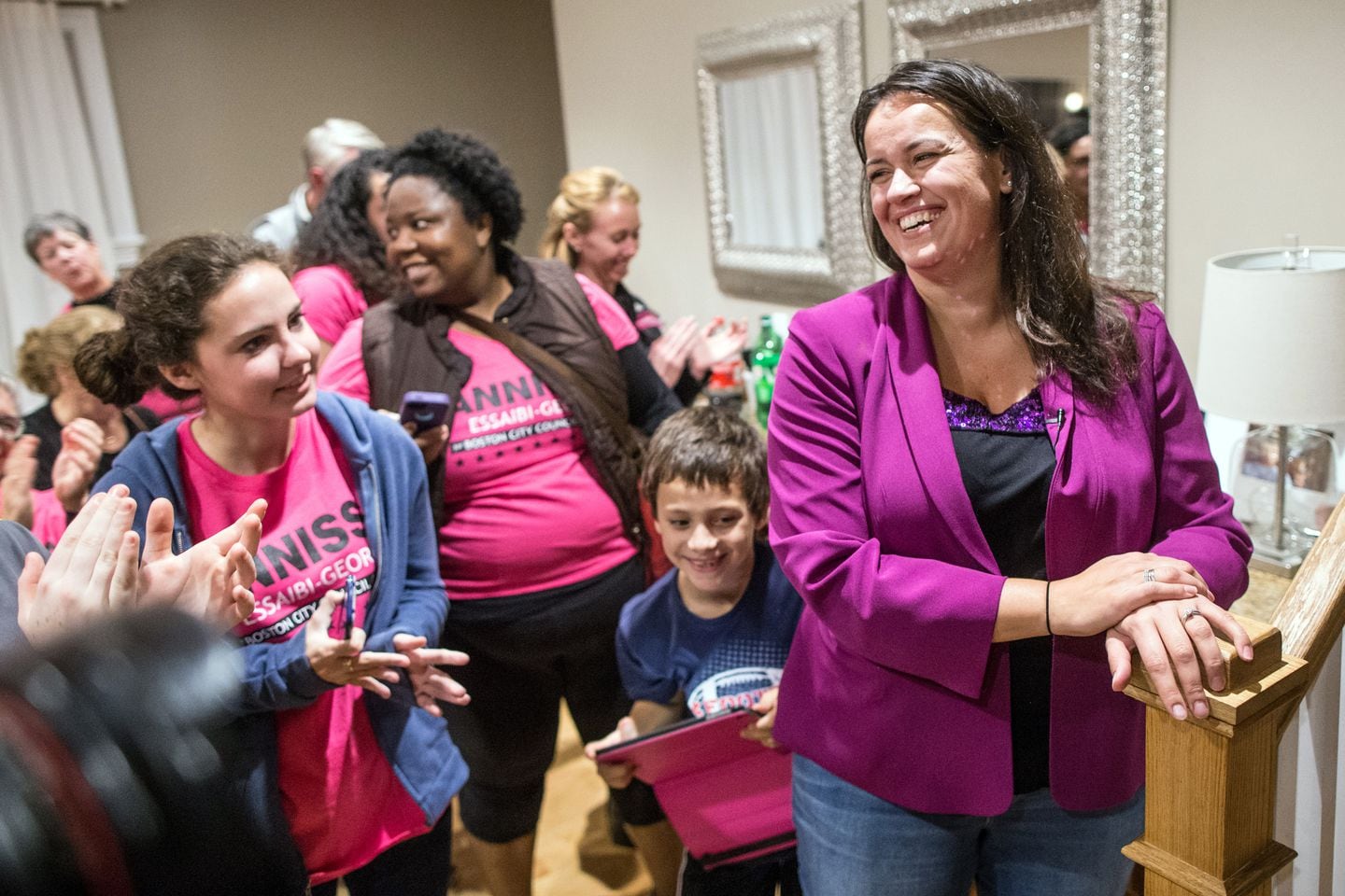  Essaibi George celebrated her election to the City Council in 2015 with a party at her home in Dorchester. 