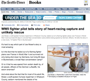 Joe Moser featured in Seattle Times