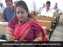 Watch: Bihar Teacher Makes Reel As She Checks PPU Exam Answer Sheet
