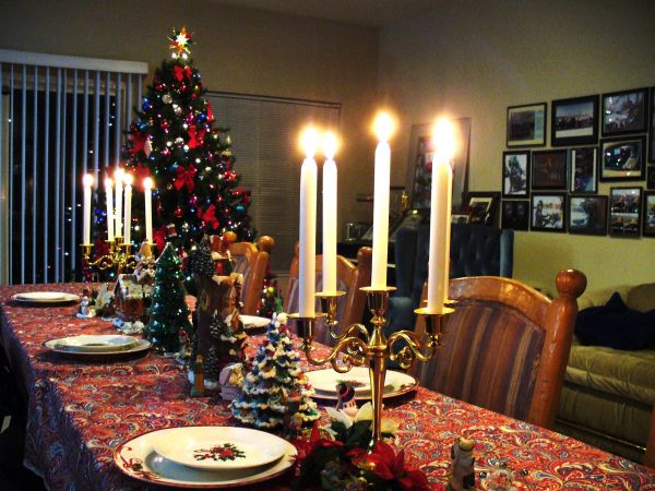 圣诞树, 圣诞, 烛台, 松树, 蜡烛, 圣诞灯泡