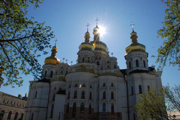 kirke, by, kloster, ortodokse, historisk, landskab
