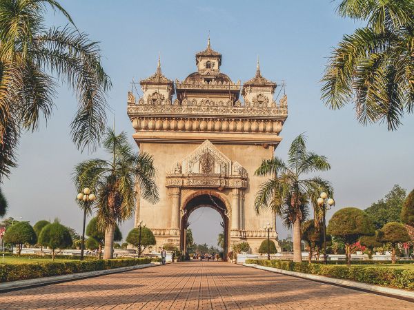 by, arkitektur, monument, Vientiane, Patuxai, Asien
