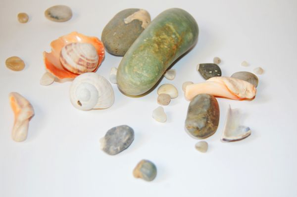 μασάζ, πέτρες, θάλασσα, κέλυφος, κερί, μανικιούρ