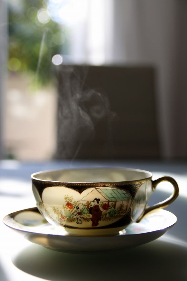 コーヒー, 暖かい, お茶, 朝, コールド, 冬