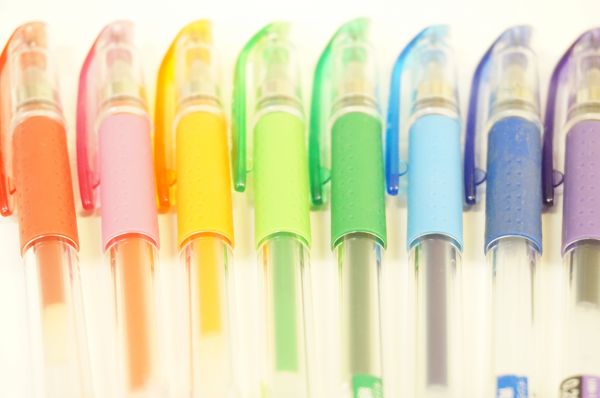 grønn,rød,blyant,lilla,penn,oransje