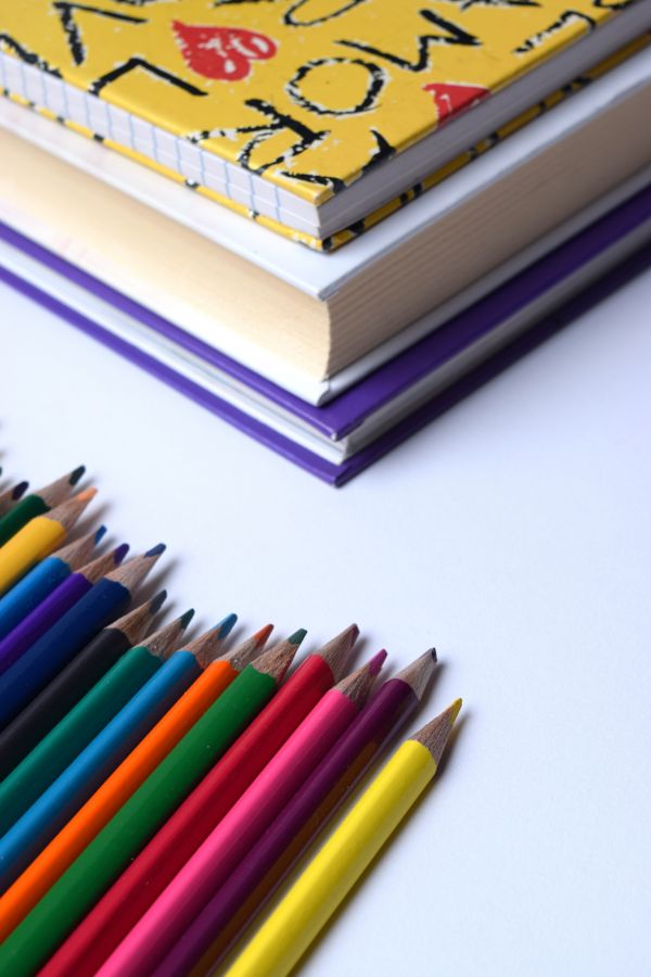 pisanie, twórczy, kolor, dłoń, ołówek, Góra