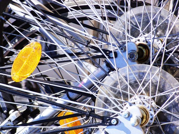 바퀴, 자전거, 자전거, 차량, 살, 구성