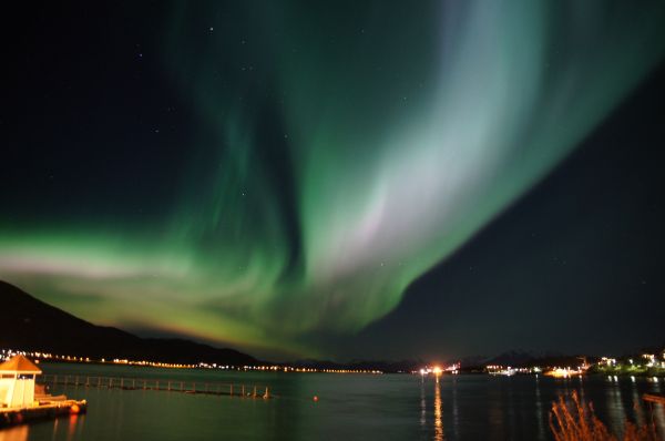 atmosfera,aurora,Aurora boreale,la natura del,Norvegia,miracolo