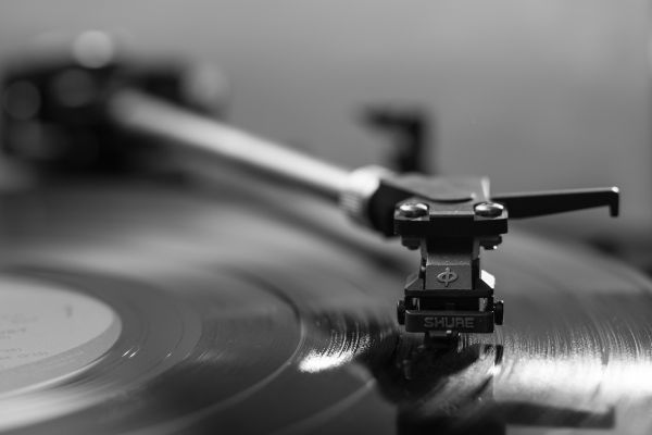 Công nghệ,ghi lại,Âm nhạc,Vinyl,Bàn xoay,đen và trắng