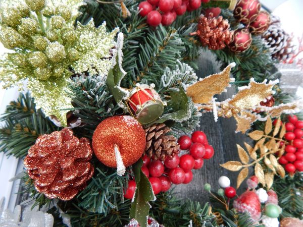 træ, vinter, plante, blomst, dekoration, mad