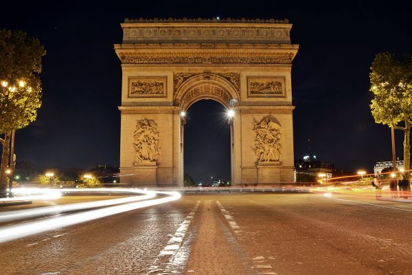 arkitektur, struktur, nat, Paris, by-, by
