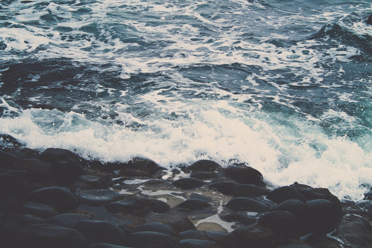 море, берег, воды, камень, океан, горизонт, берег, волна, волна, Размышления, Залив, Быстрый, мыс, Ветровая волна