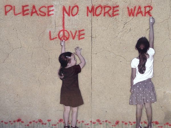 mönster,graffiti,gatukonst,fred,barn,krig