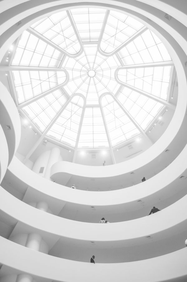Черно и бяло,спирала,архитектура,структура,таван,модел