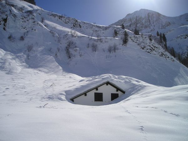 vrch, sneh, zimné, Pohoria, Domov, chata