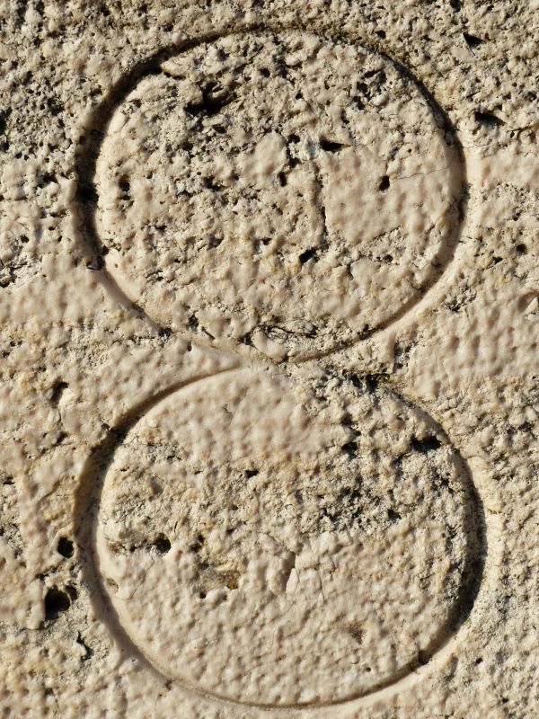 Nummer, Kreis, Nahansicht, Sand, Stein, Boden