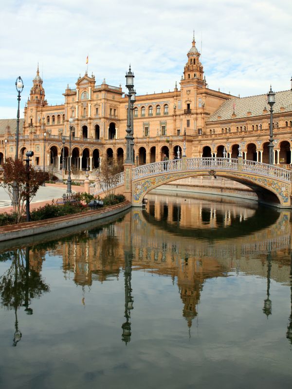 agua, arquitectura, palacio, reflexión, plaza, río