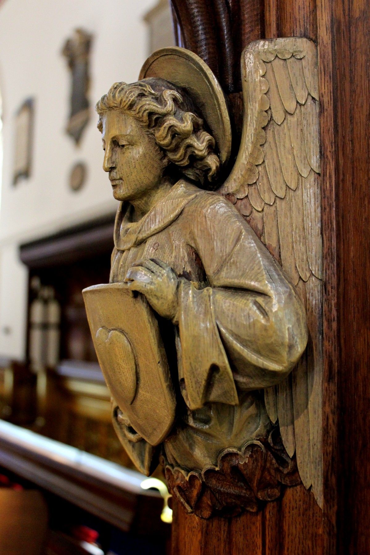 wood, monument, statue, heaven, religion, church, christian, spiritual, sculpture, religious, angel, art, temple, faith, wings, holy, carving, cherub, guardian, heavenly, angelic, angel wings, ancient history