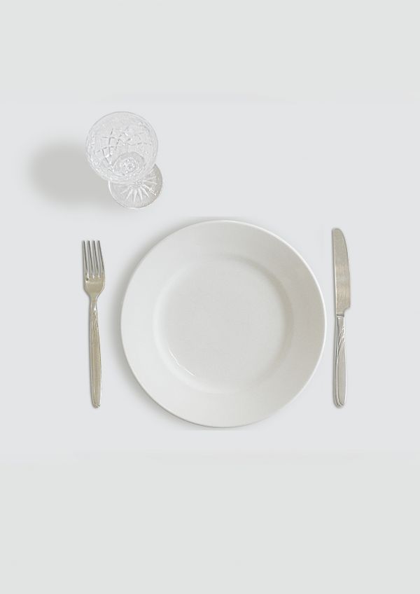 meja,putih,kaca,keramik,garpu,piring