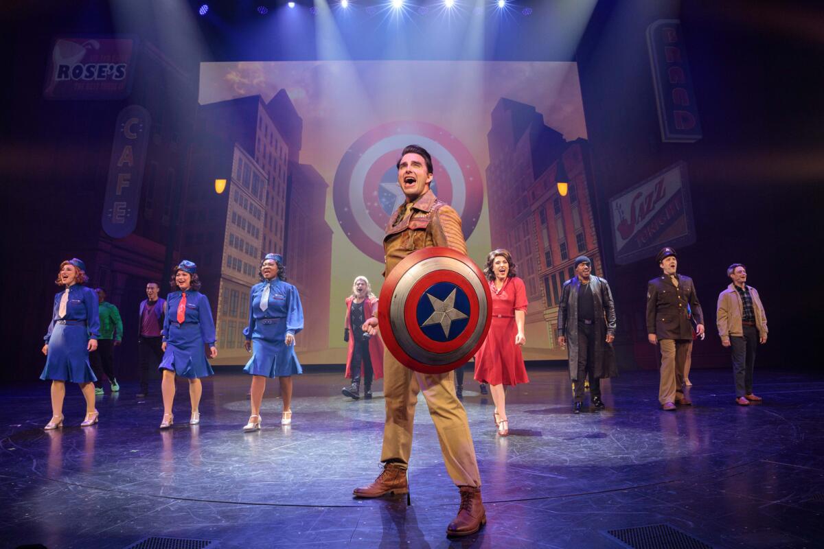 A scene from "Rogers: The Musical" at Disney California Adventure Park in Anaheim.