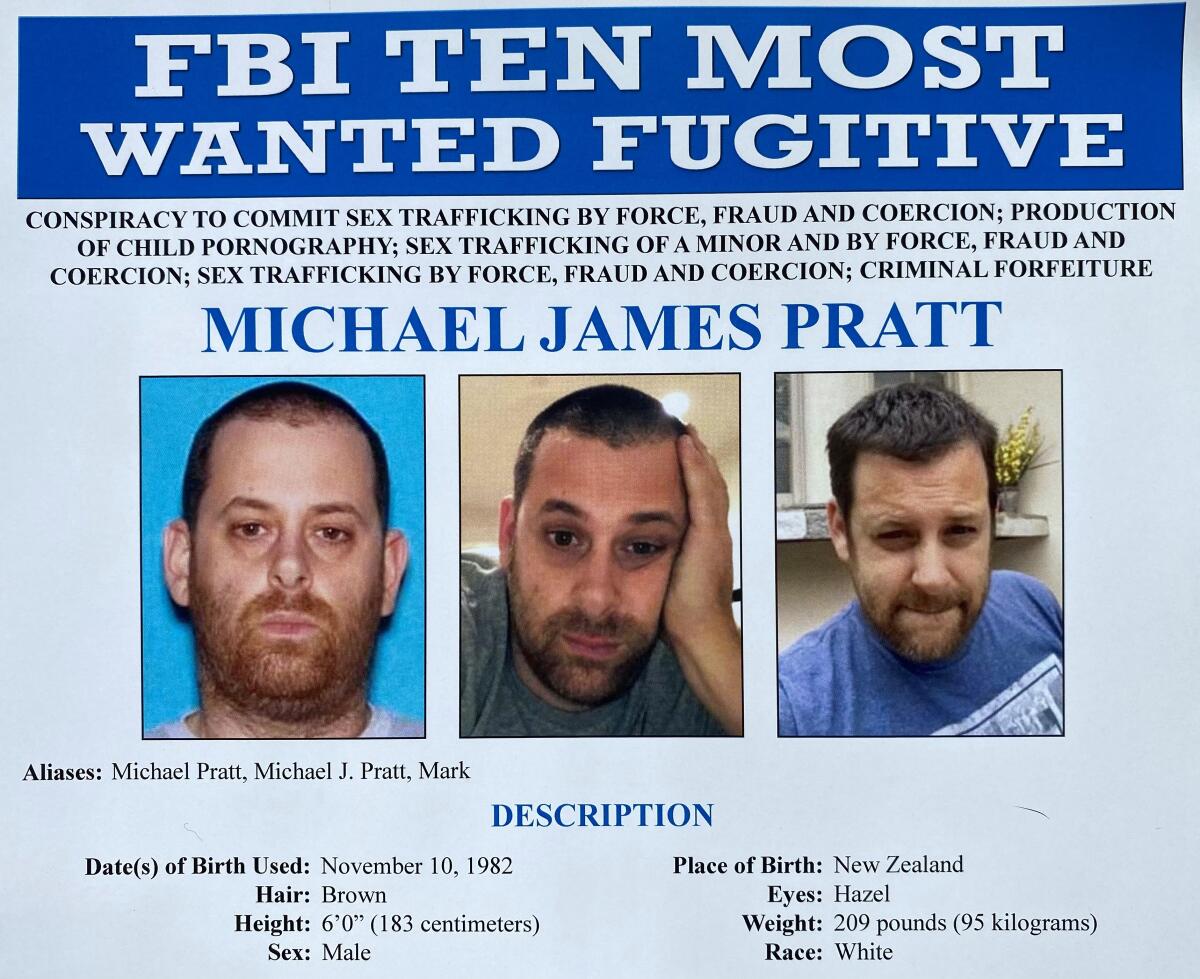 FBI poster for GirlsDoPorn boss Michael Pratt