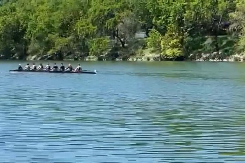 Shots fired along the Sacramento River during a rowing event