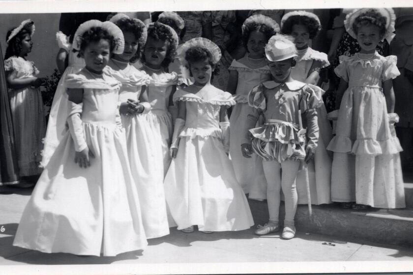 Children dress for the Festa parade in the 1930s.