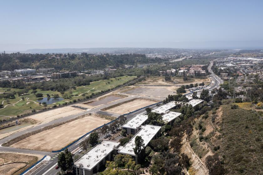 San Diego, California - April 30: The current status of The Riverwalk San Diego project on Tuesday, April 30, 2024 in San Diego, California. The 195-acre, mixed-use development in Mission Valley broke ground in September 2022. (Ana Ramirez / The San Diego Union-Tribune)