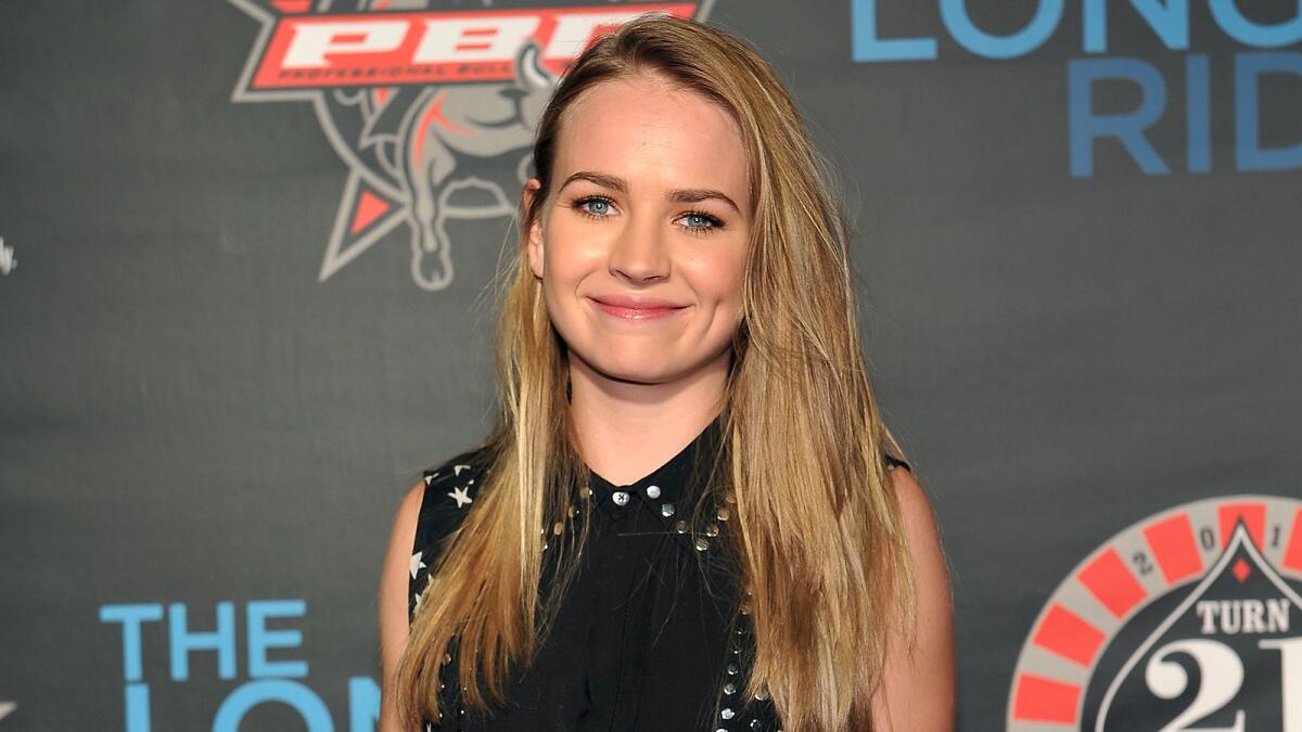 Britt Robertson plays Katie Kampenfelt, a brash, manipulative 17-year-old who decides to start a popular anonymous blog in "Ask Me Anything." Pictured here at the Professional Bull Riders Official PBR 21st Birthday Party.