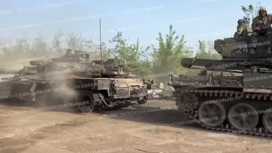 Российские военные впервые эвакуировали из зоны СВО подбитый танк Abrams