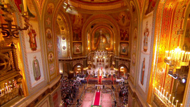 Чудотворную Казанскую икону богоматери доставили в храм Христа Спасителя