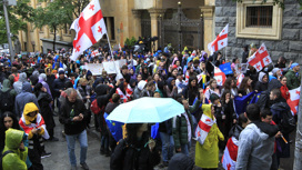 В Грузии продолжаются протестные демонстрации