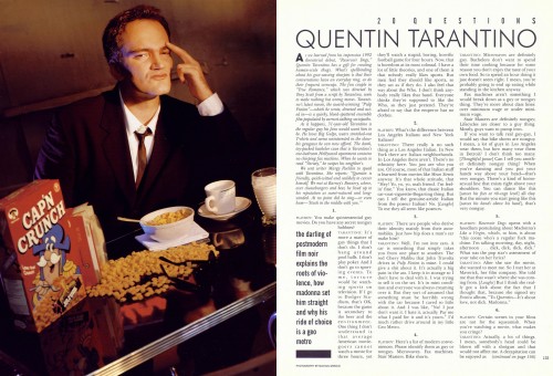 20 Questions: Quentin Tarantino