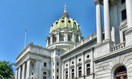 The Pennsylvania Capitol in Harrisburg.