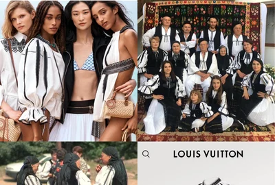 Brandul Louis Vuitton, acuzat că a integrat cămașa tradițională din mărginimea Sibiului în propria colecție  Foto Facebook Raluca Turcan jpg