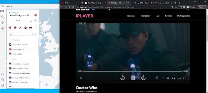 As long as you're connected to the right server, both ExpressVPN and NordVPN should allow you to stream content from other countries like we did with the BBC iPlayer.