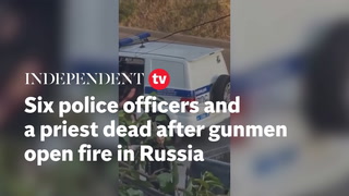 Gunmen in Russia kill six police officers, a priest in attacks