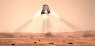 SpaceX Dragon Mars
