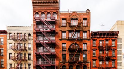 An apartment building in New York City.