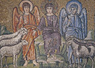 What does the devil look like? This 5th-6th century mosaic depicts the parable of the Kingdom of God and the Last Judgement. The mosaic can be found at the Basilica of Sant'Apollinare Nuovo in Ravenna, Italy.
