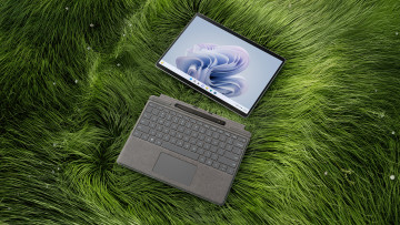 The Microsoft Surface Pro 9 with its accessories