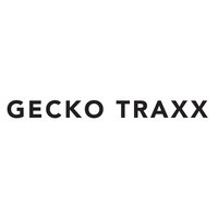 Logo of Gecko Traxx in black letters on a white background.