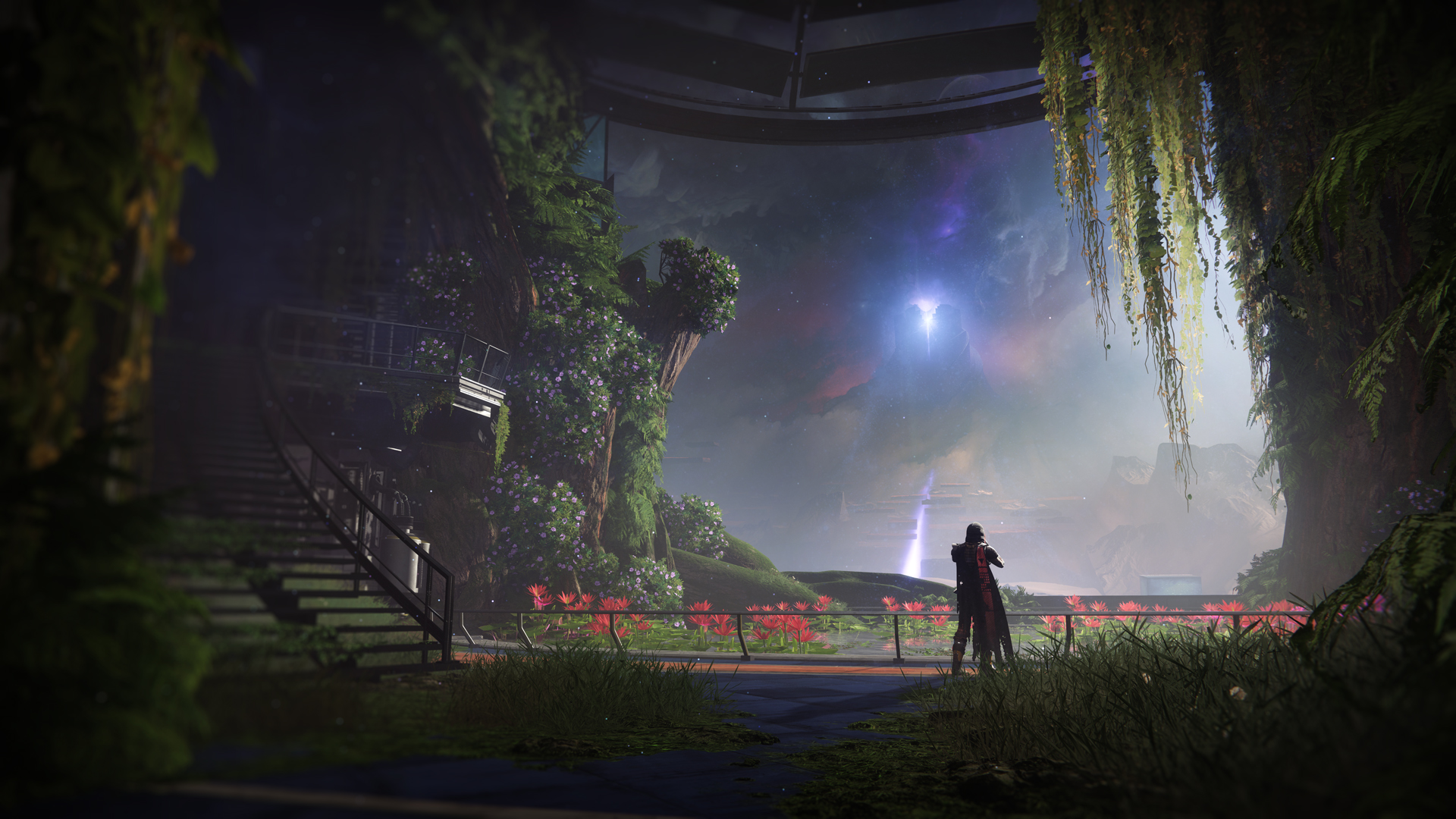 Cayde-6 stands overlooking The Witness’ tower in Destiny 2: The Final Shape