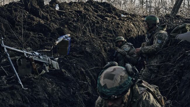 Украинские военные в зоне СВО. Архивное фото
