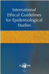 International Ethical Guidelines for Epidemiological Studies