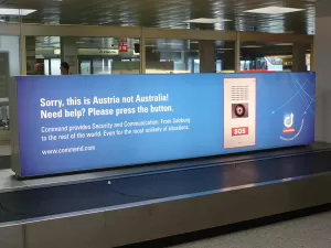 Aeroporto na Áustria 'ajudava' turistas que queriam ir para Austrália?