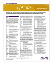 Cover of: CPT 2023 Express Reference Coding Card: General Surgery