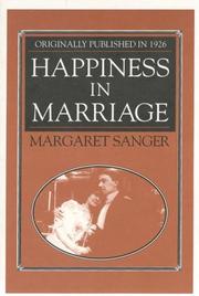 Cover of: Happiness in marriage
