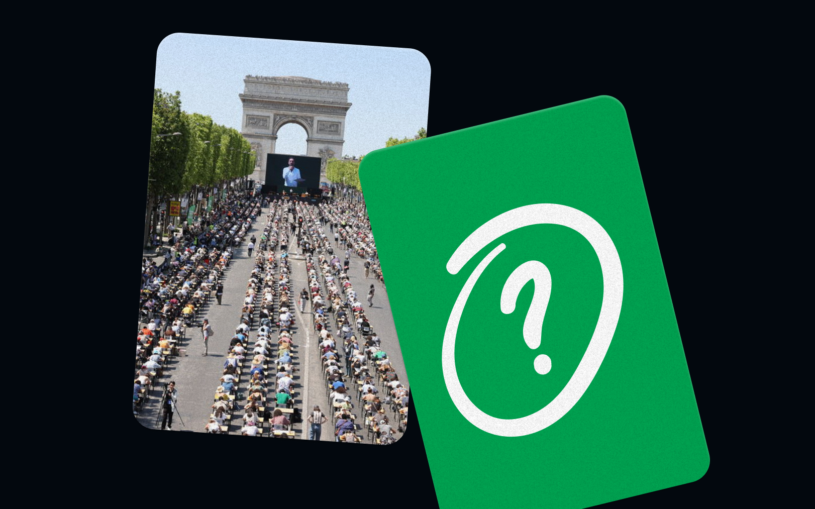 Une dictée géante a réuni des milliers de participants ce dimanche 4 juin sur l'avenue des Champs-Élysées à Paris. LP/ Olivier Lejeune