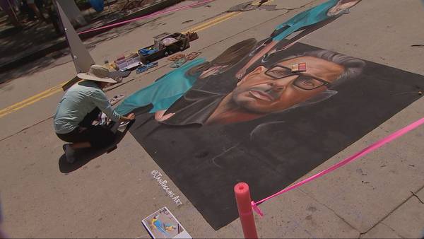 More than 25 artists showcase their work during Riverlife Chalk Fest